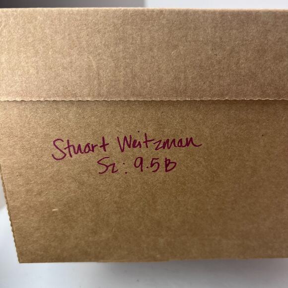 Stuwart Weitzman Skyhigh 145 Platform Slide Suede Azalea SD275 Women's US 9.5 B - Picture 11 of 11